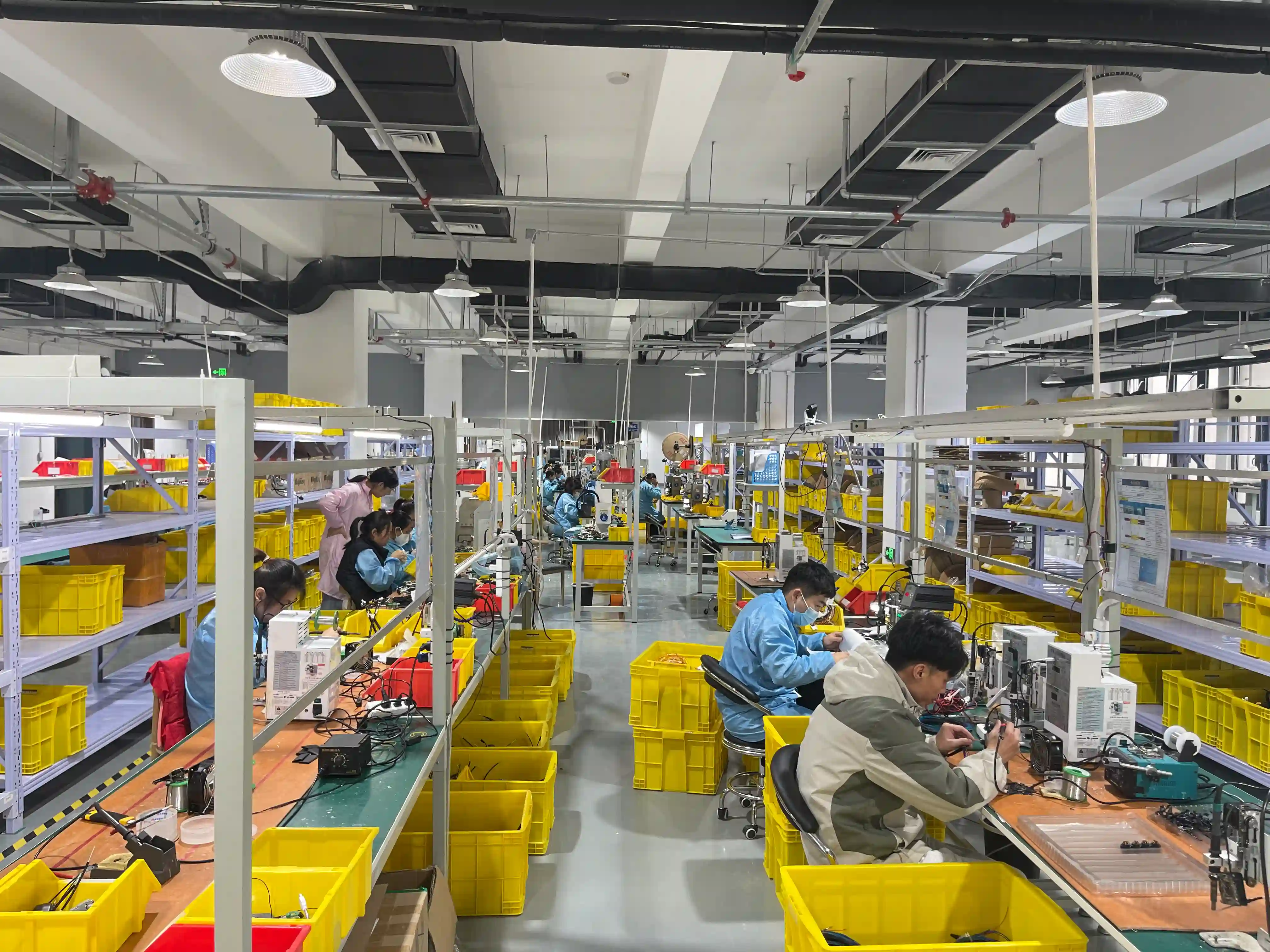 Quality controlled production floor for cable assemblies